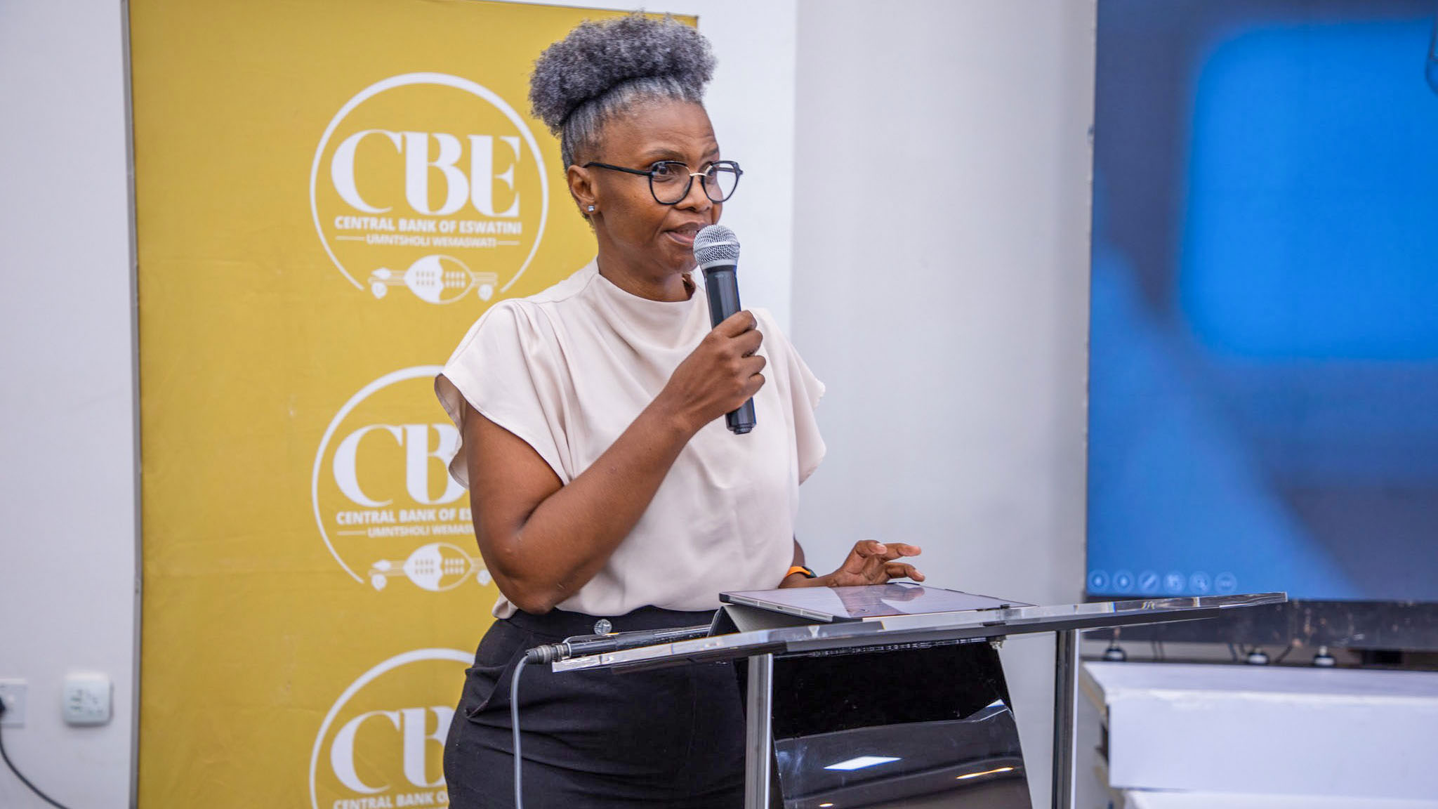 Central Bank of Eswatini Director of Financial Regulation, Beverly Mavuso. (Courtesy pics)